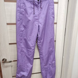 Purple Glossy Winter Snow Ski Snowboarding Pants Size M