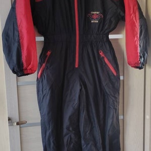 Ski Suit Winter Snow Vintage Retro Overalls Warm Daro Blue XS/S Size