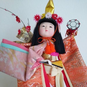 Japanese Doll Vintage Kimono Geisha Perfect Condition Kyoto