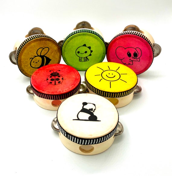 Tambourin enfant : Instrument a percussion - Jouet Montessori