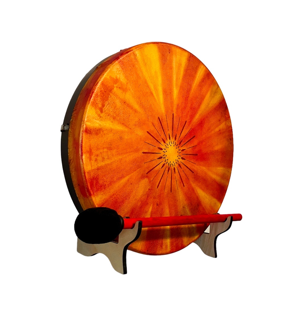 Shaman Drum Frame Drum Sunburst Drumwall Lampnative Etsy