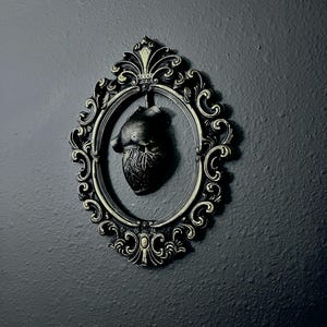 Gothic Framed Hanging Heart wall decor