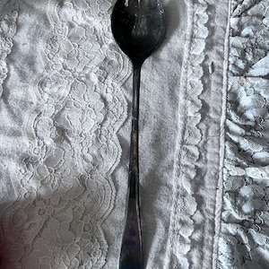 Sheffield England silver plate serving spoon