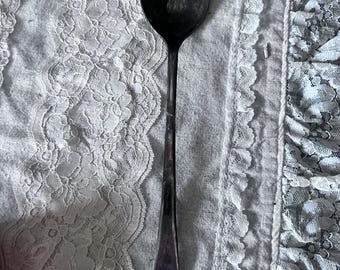 Sheffield England silver plate serving spoon