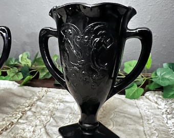 Vintage 1930's L.E. Smith Amethyst Glass Cup Chalice