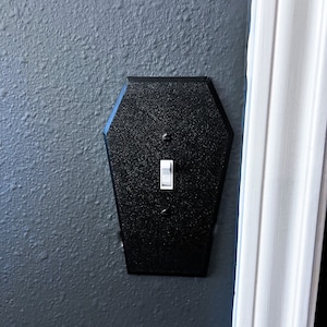 Gothic Coffin Shaped toggle Light Switch Cover