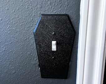Gothic Coffin Shaped Rocker or Toggle Light Switch Cover