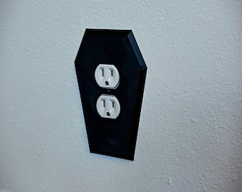 Gothic Coffin Shaped Outlet Cover plate