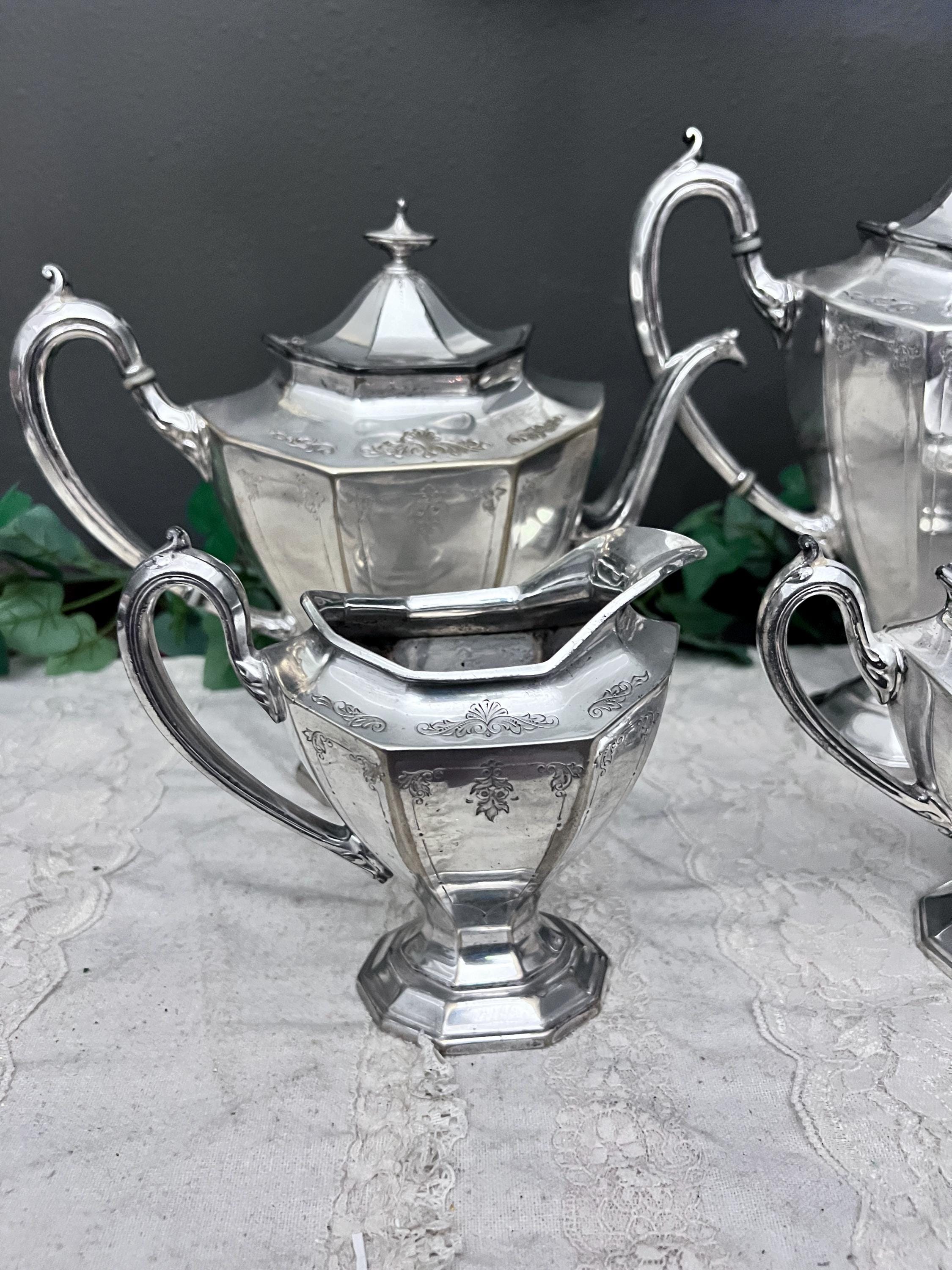 REED & BARTON ティーポット Vintage Reed and Barton 4 PC Teapot Set Silver Plated #3982 - Etsy