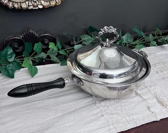 Vintage Leonard Silver Plate Chafing Dish w/Lid