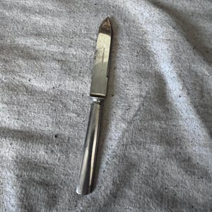 Vintage Wallace and Sons MFG Co. Obstmesser mit Silberplatte