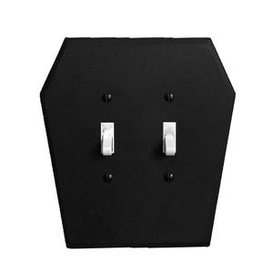 Coffin shaped Double light switch cover