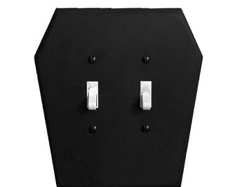 Coffin shaped Double light switch cover