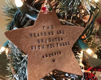 memorial ornaments etsy