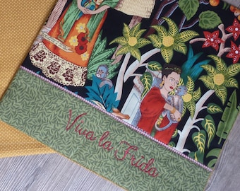 Cushion cover, Viva la Vida, folklore, Mexico, with embroidery