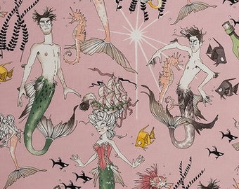 The Ghastlies V, Ghantis Gghastlie, 0.5 meters, Neptune, Mermaid and Aquarius, cotton, PINK