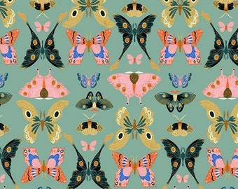 Tela de algodón Mariposas Faye Guanipa de 0,5 metros de Dear Stella