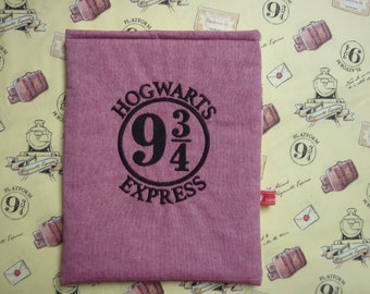 Büchertasche Hogwarts Express bestickt und  gepolsterte Buchhülle Schutzhülle Book  Sleeve