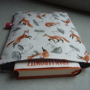 Bolsa para livros FUCHS capa de livro acolchoada, capa protetora para livro