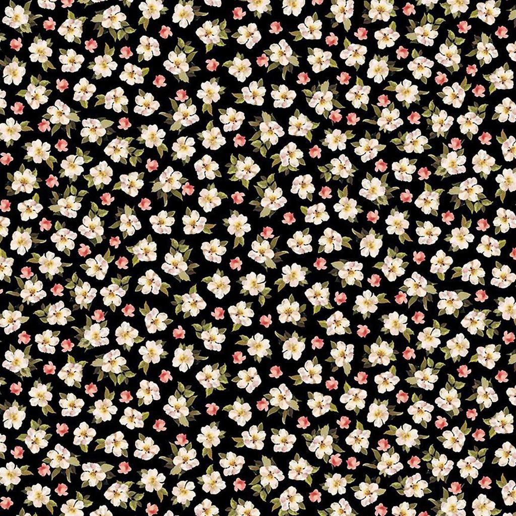 Stroke of Genius Tossed Small Flowers 0.5 Meter Cotton Fabric by