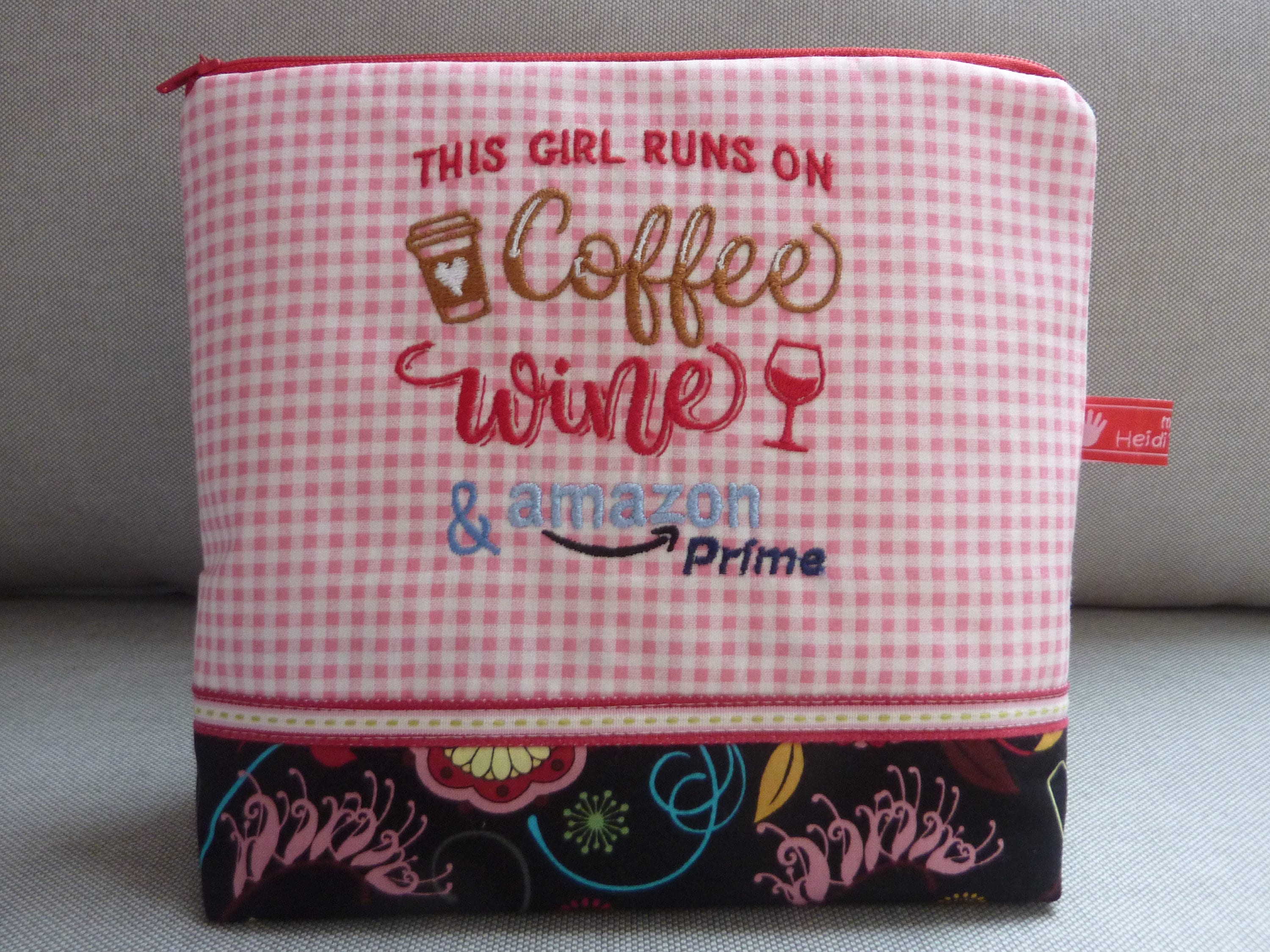 Cosmetic Bag Amazon and Wine Girl Power Coffeetime - Etsy