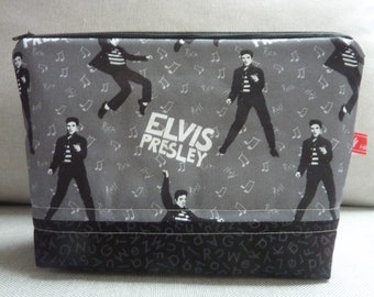 REST Elvis Presley The King Cosmetic Bag Music Notes Singer Rarity