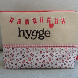 DÄNEMARK Kosmetiktasche Hygge kleine Flagge Weltenbummler Reisen Skandinavien Danmark