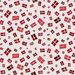 DÄNEMARK kleine Flagge Hygge 0,5 Meter Baumwollstoff