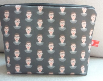 Cosmetic bag Ruth Bader Ginsburg bag for odds and ends pens