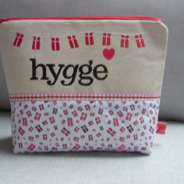 DÄNEMARK Kosmetiktasche Hygge kleine Flagge Weltenbummler Reisen Skandinavien Danmark