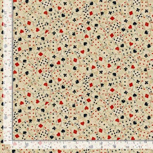 REST Alice im Wunderland  Grinsekatze Spielkarten WONDERLAND  0,45 Meter Baumwollstoff von Timeless Treasures Looking Glas
