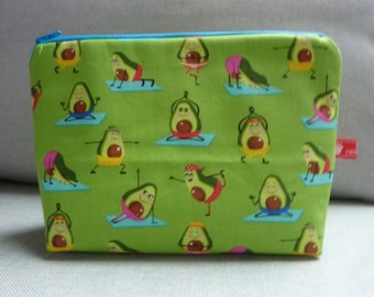 Yoga Life Happy AVOCADO NAMASTE cosmetic bag