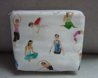 Small Cosmetic Bag Yoga Namaste Sport and Body Balance in Harmony