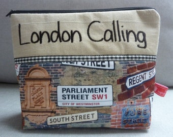 Kosmetiktasche LONDON Calling England Straßenschilder