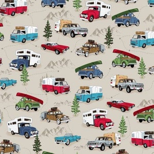 Route 66, American Road Trip, 0,5 m coton, Windham Fabrics,