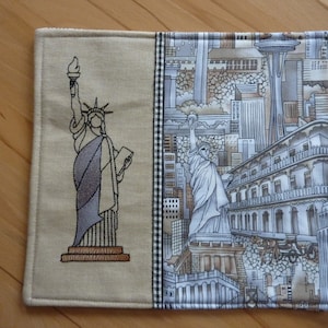 Mug Rug New York Placemat Miss Liberty Coffee Coaster Gift Idea Coffee Cup Coffee Mug