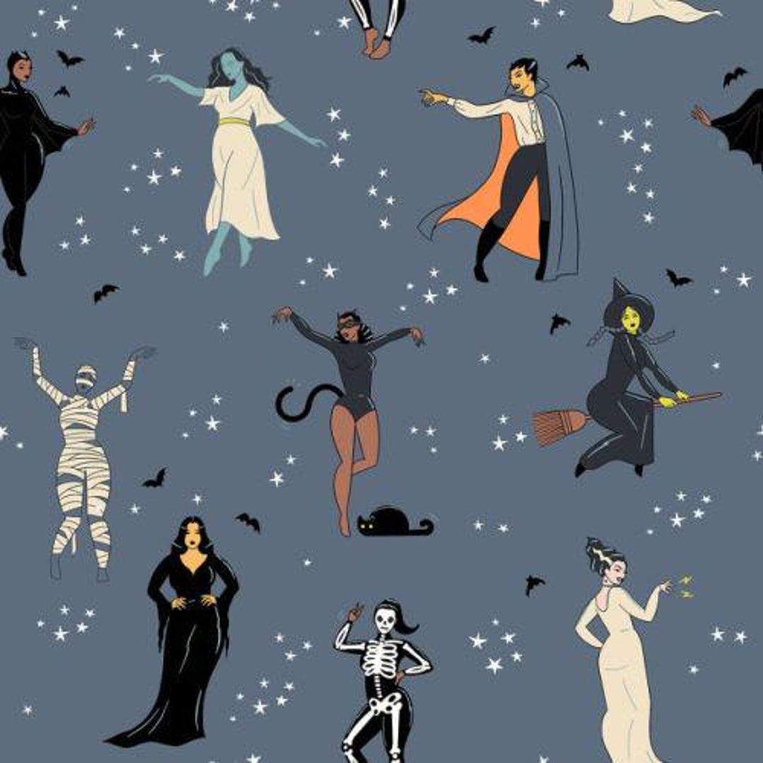 Good Spirits Halloween 0.50 Meters Cotton Fabric From MODA Etsy