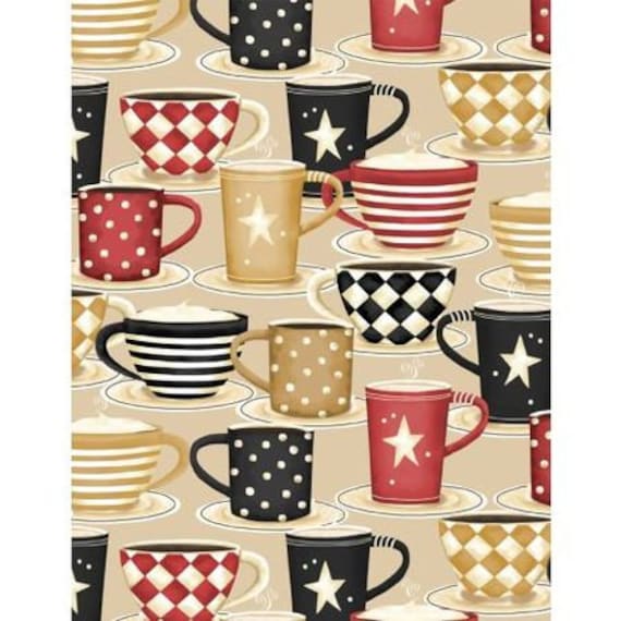 Guten Morgen Kaffee Morning Brew 0,50 Meter Baumwollstoff von