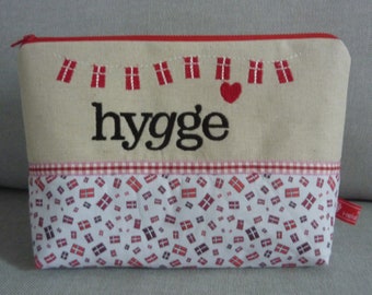 DENMARK cosmetic bag Hygge small flag globetrotter travel Scandinavia Danmark