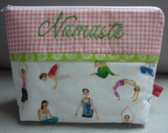 Cosmetic Bag Yoga Namaste Sport and Body Balance in Harmony