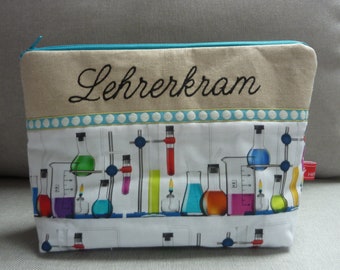 Cosmetic bag teacher stuff laboratory genius chemistry lazy bag