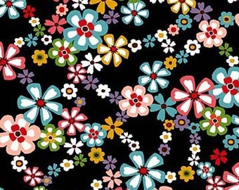 Flower in her Hair 0.5 meter cotton fabric by Michael Miller Trendsetter Felicity