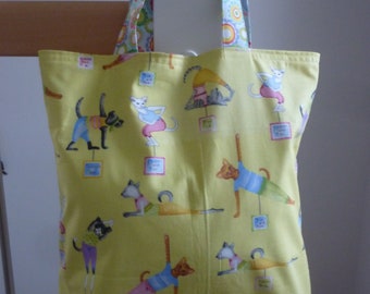 Borsa YOGA Gatti Borsa reversibile Borsa della spesa Inspira