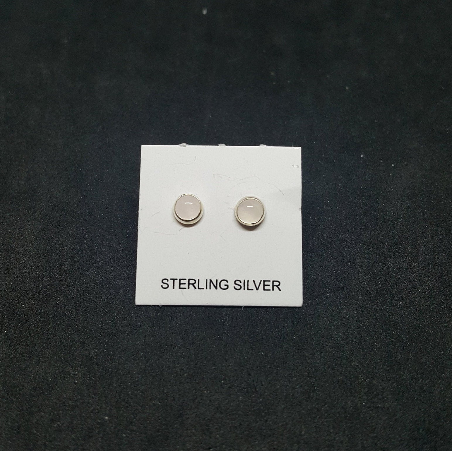 Round ROSE QUARTZ Sterling Silver 925 Gemstone Earrings STUDS 5 mm Round ROSE QUARTZ Sterling Silver 925 Gemstone Earrings STUDS 5 mm