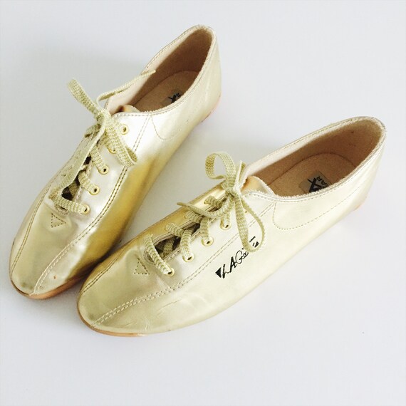 Gold LA Gear Tennis Shoes Size 8 Vintage Shoes Gold | Etsy
