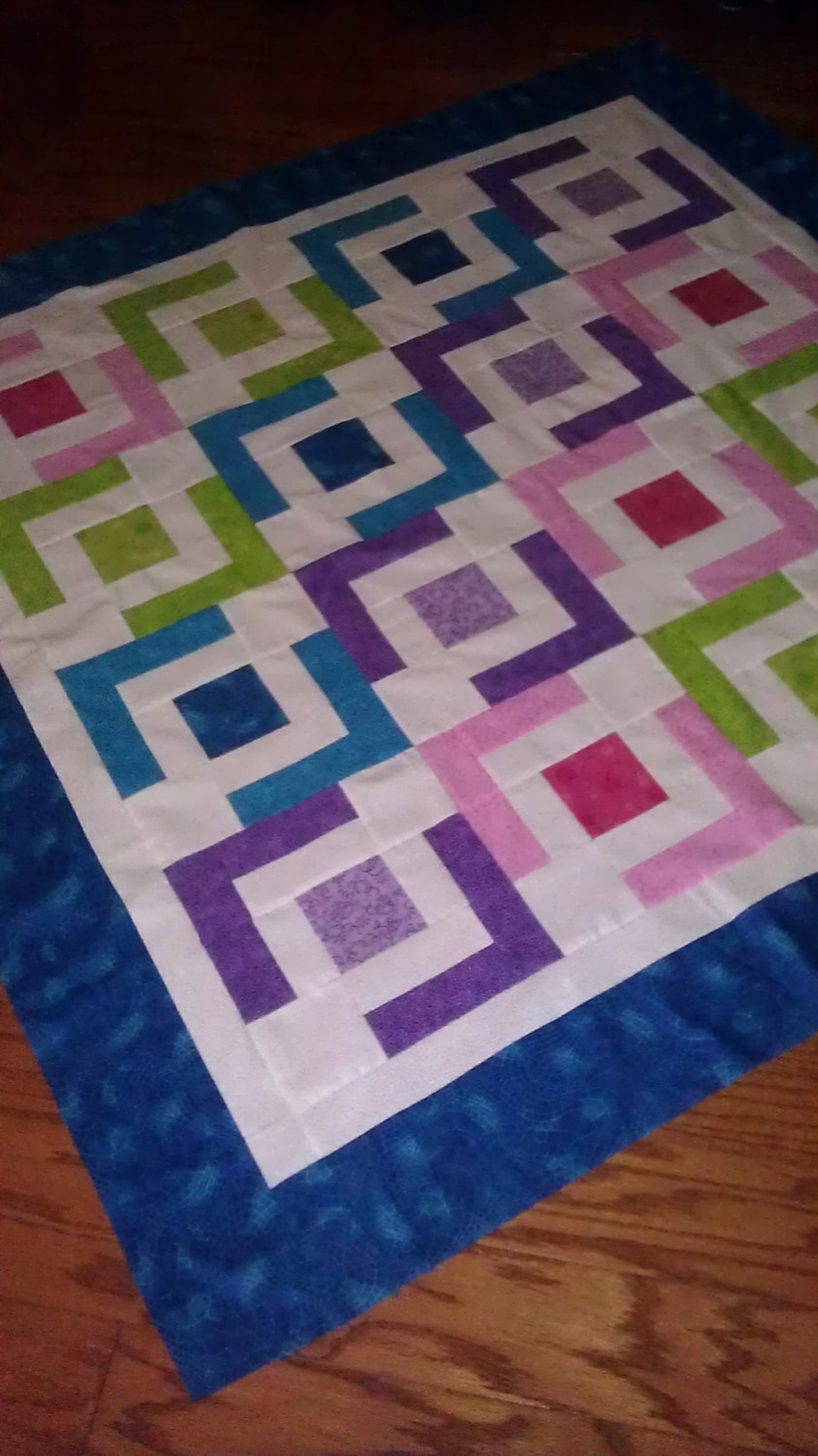 Easy Baby Quilt Pattern Beginner Quilt Pattern Jaded Chain Etsy