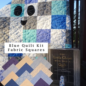 Quilt Kit Blue/Purple/Cream The Little Ghost Who Was a Quilt Kit 5" Charm Square precut fabric