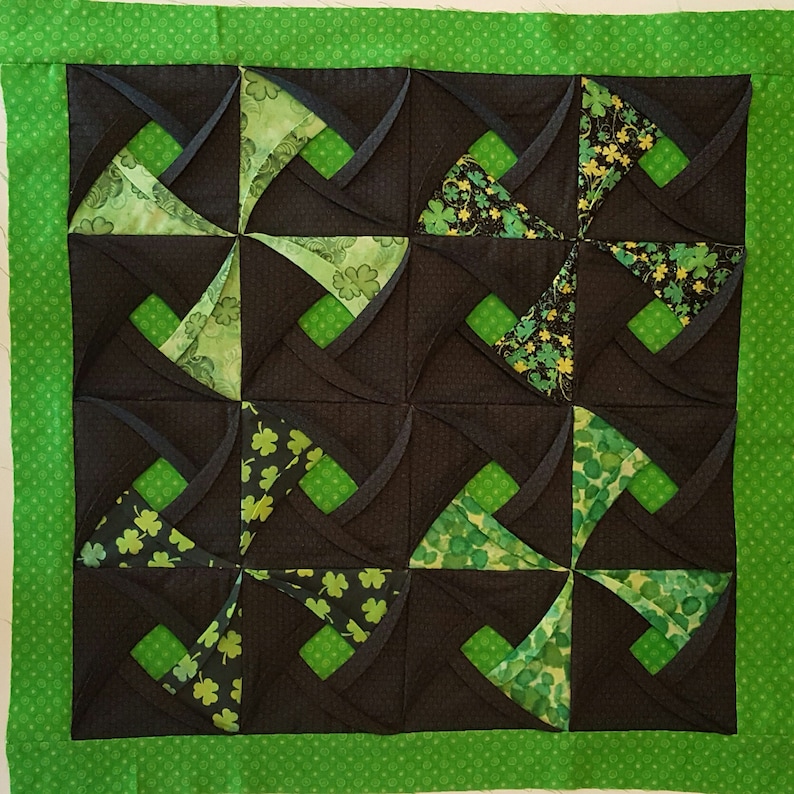 Pinwheel Surprise Quilt Block Pattern PDF Download Pinwheel Etsy