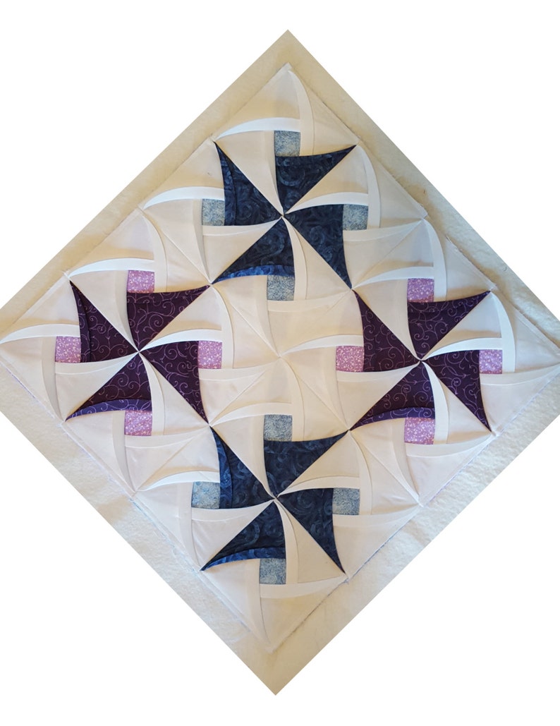 Quilt Pattern Pinwheel Surprise Quilt Block Pattern PDF Download Pinwheel Quilt Pattern, Pinwheel Quilt Pattern image 2