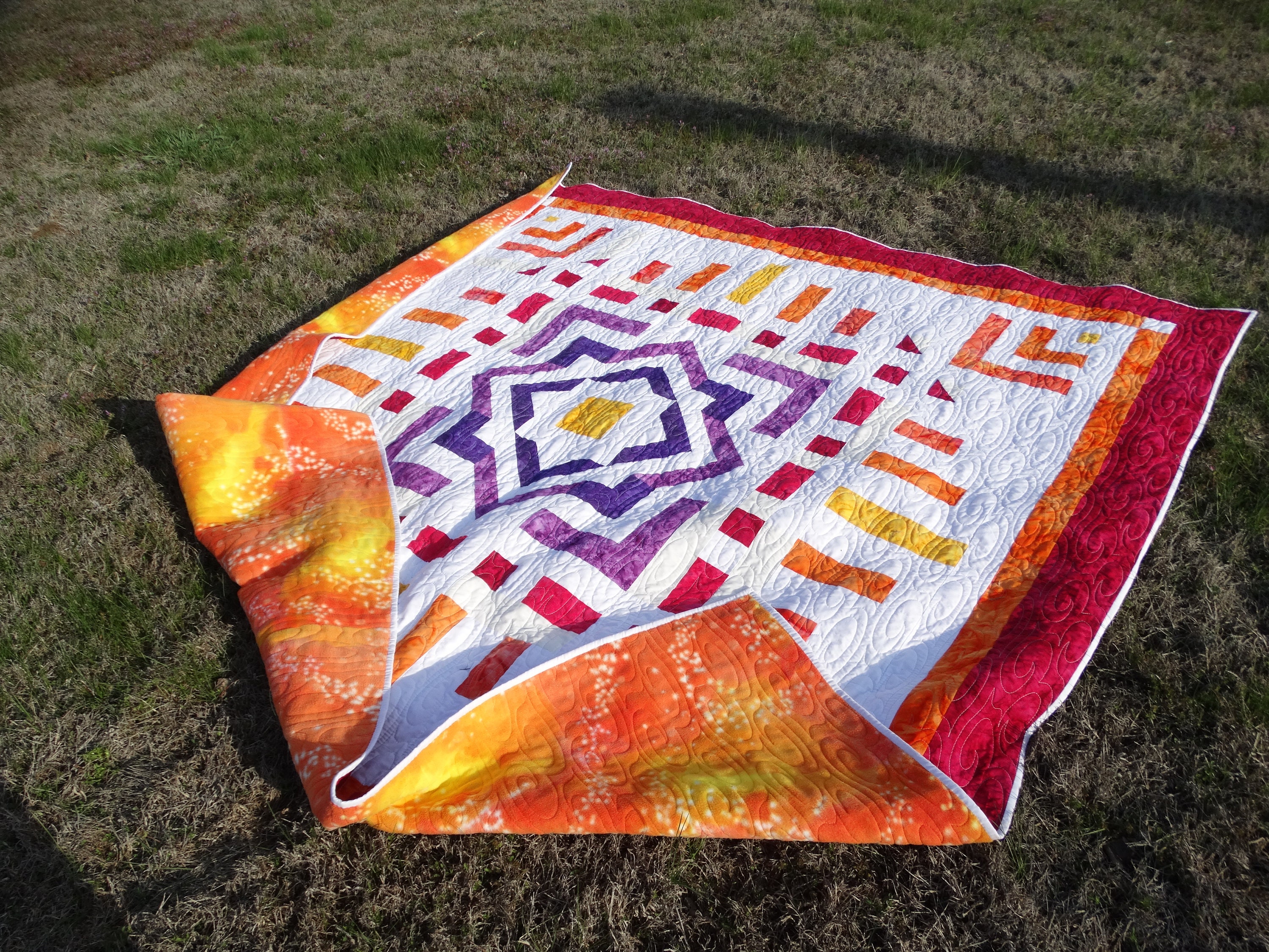 Rising Star Quilt Pattern 2 Sizes Lap and Queen Size Quilt Pattern ...
